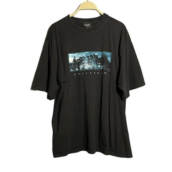 Kemme Edam Amsterdam Tshirt Men Size XXL Black Graphic Netherlands Souvenir Trip - Picture 1 of 10